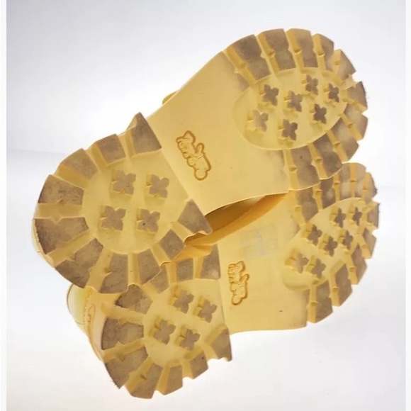 🎈SALE 🥾Coach Men Authentic Yellow Chunk Leather Lug Sole C8331 loafers size 8 - Picture 7 of 7